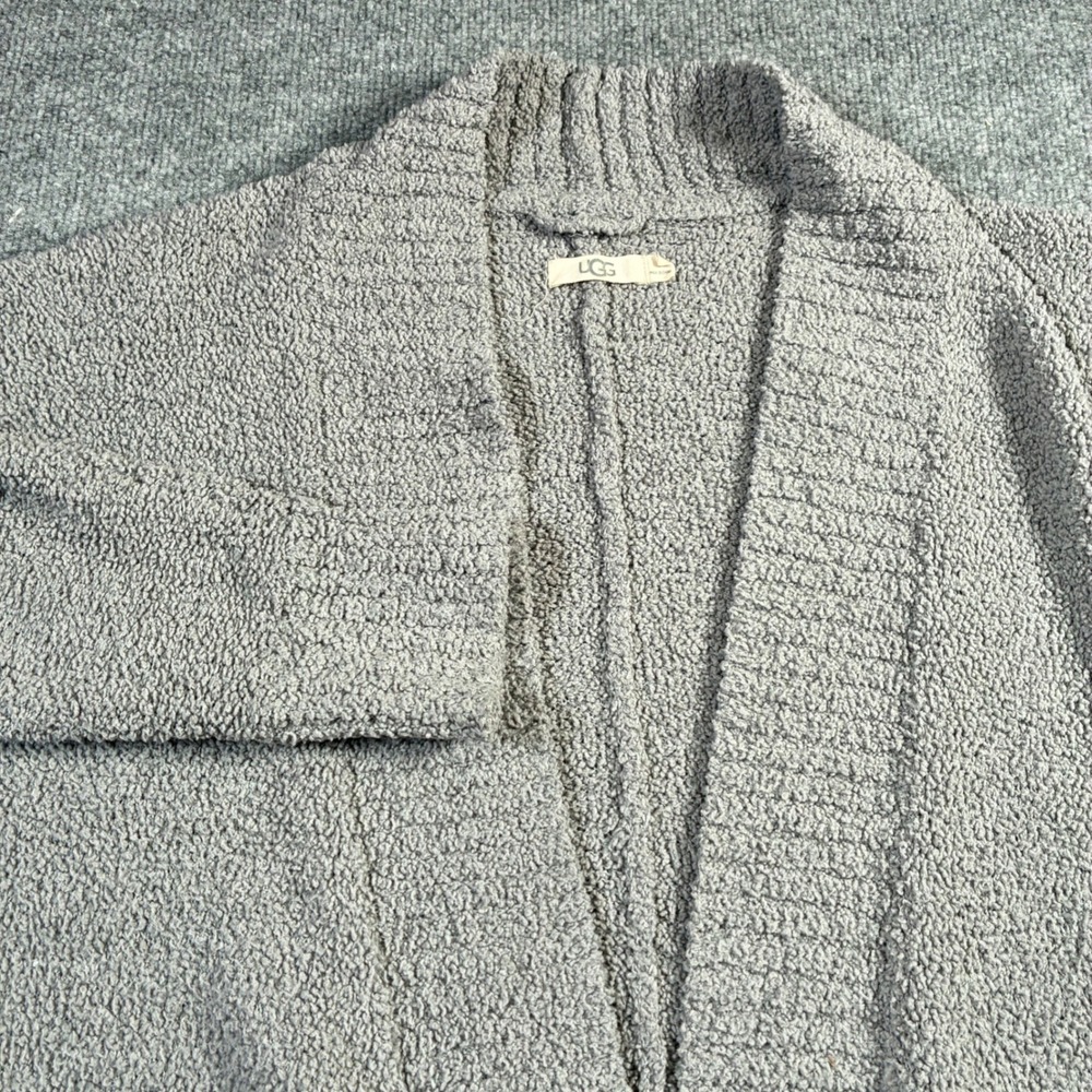 UGG Light Gray Cozy Knit Open Cardigan